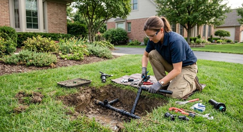 Sprinkler Line Repair in Aiken, SC